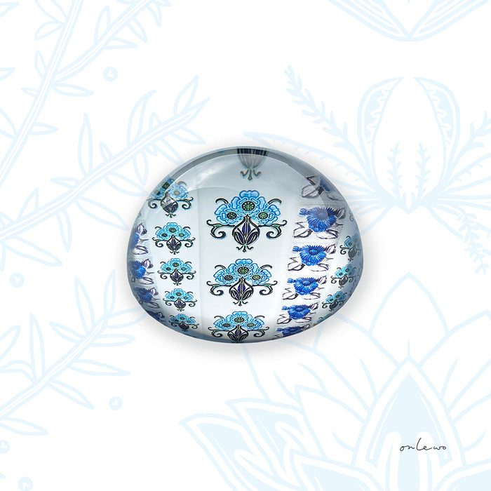 ‘PERANAKAN FLORAL TILE’ Crystal Dome