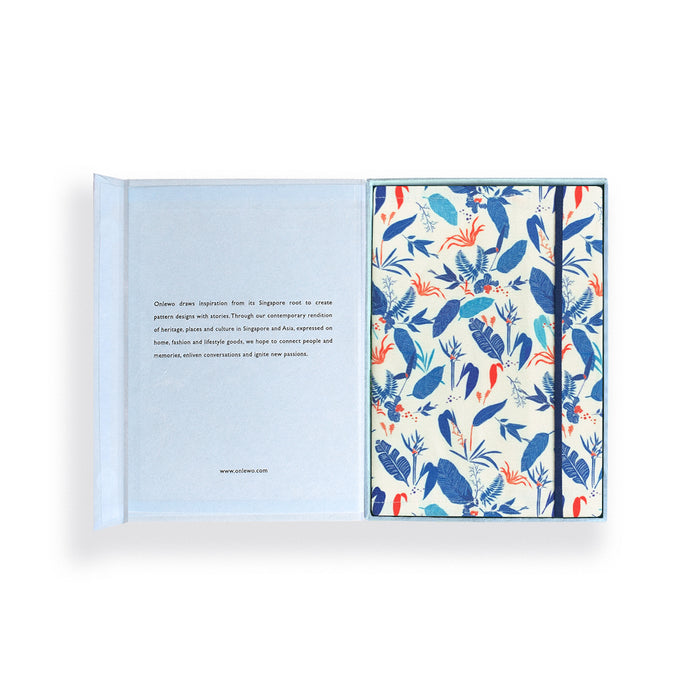 ‘MILLION GREENS’ Cotton Linen Notebook