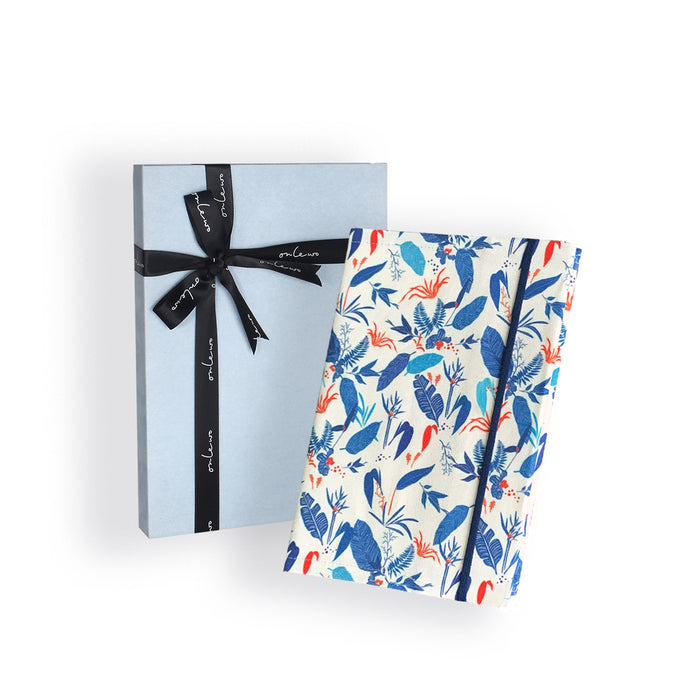 ‘MILLION GREENS’ Cotton Linen Notebook