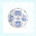 Onlewo 'Our Singapore Dream' fine bone china plate — 18cm with 24k gold rim, classic blue and white design featuring Telok Ayer heritage buildings, Singapore-designed gift