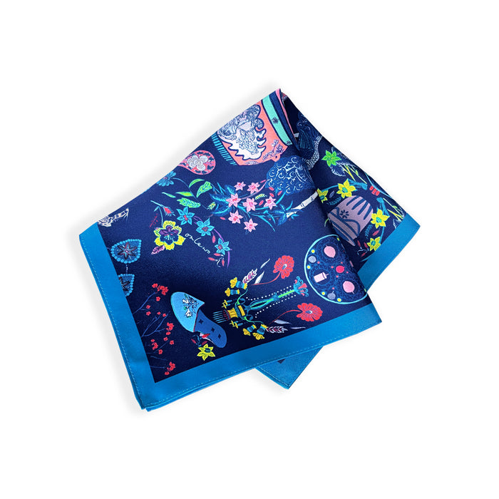 'PERANAKAN TILE & PERANAKAN STORY' Silk Tie & Pocket Square Gift Set