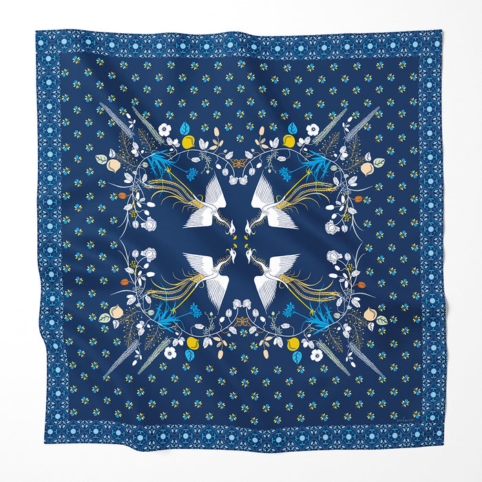 ‘PERANAKANIA’ Silk Cotton Scarf
