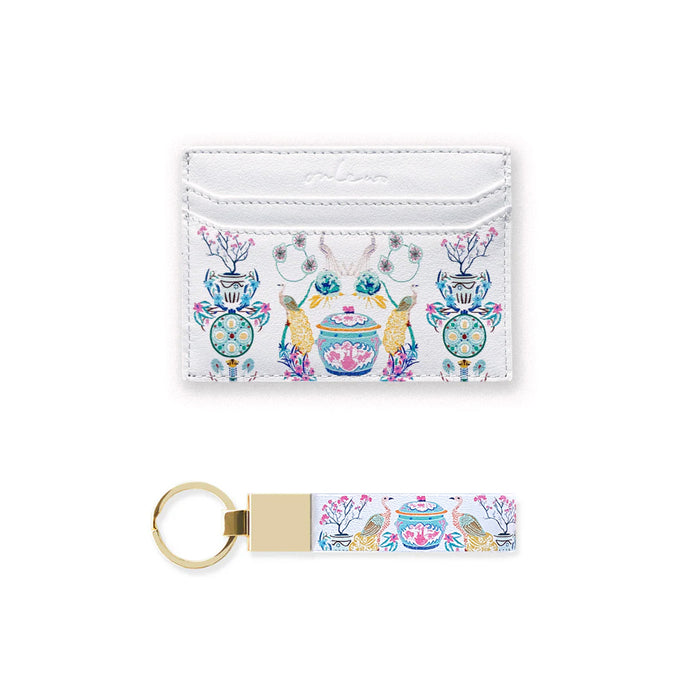 'PERANAKAN STORY’ Leather Card Holder & Keychain Gift Set