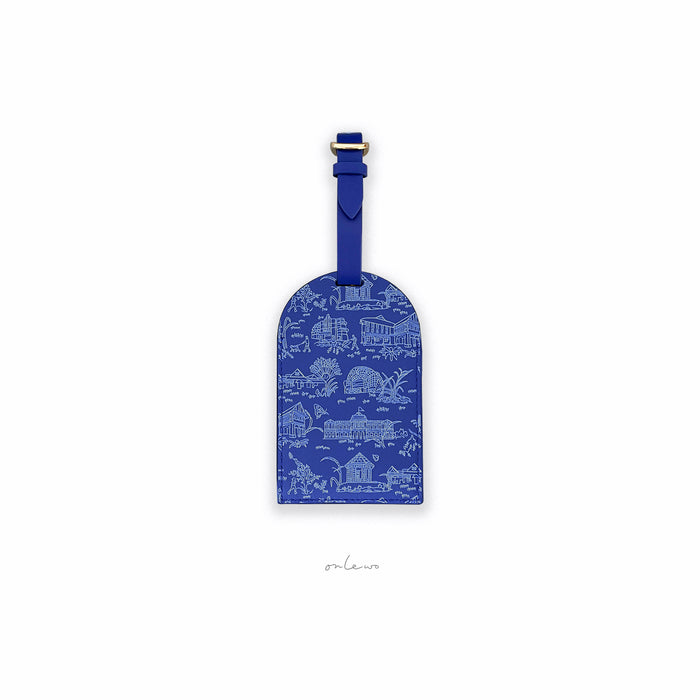 'CITY IN THE GARDEN' Leather Access Card Holder x Luggage Tag