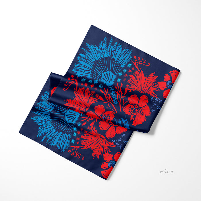 ‘SINGAPORE ORCHID’ Silk Pocket Square