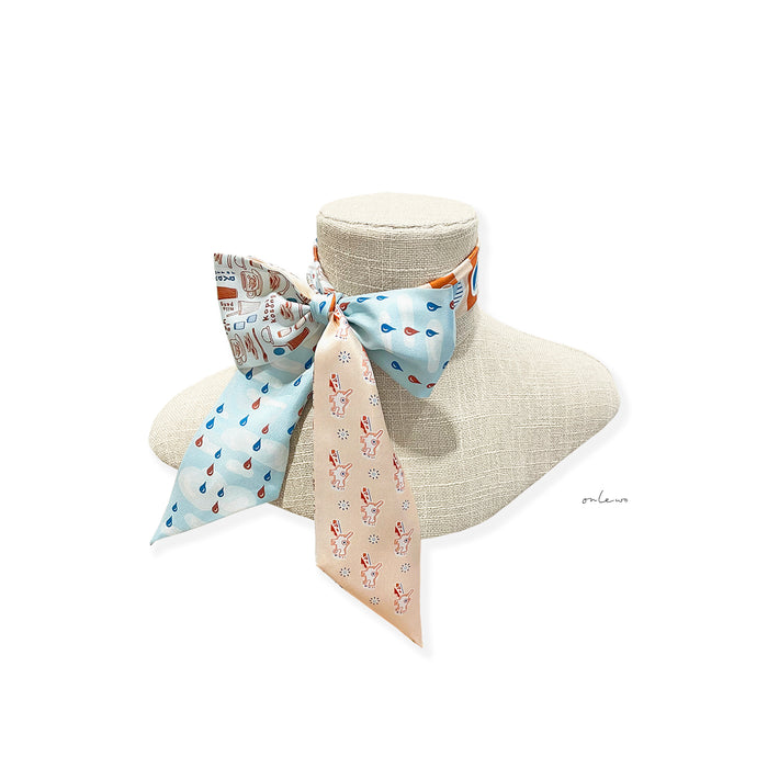 'HEARTLAND JOY’ Slim Silk Scarf