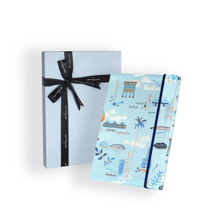 ‘SINGAPORE RIVER’ Cotton Linen Notebook
