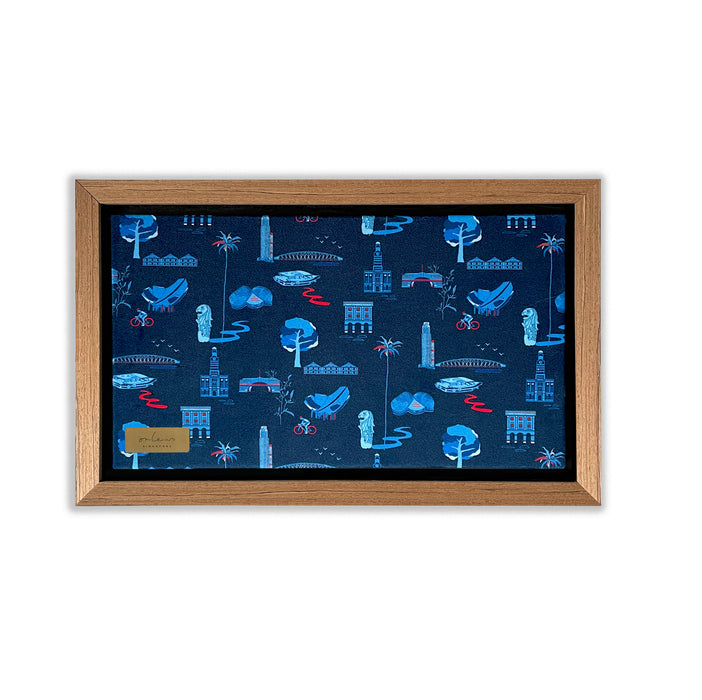SINGAPORE RIVER’ Framed Velvet Art (with gift box)
