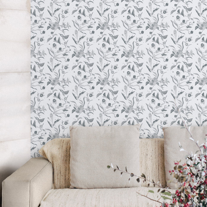 'ORCHID BATIK GARDEN' Wallpaper