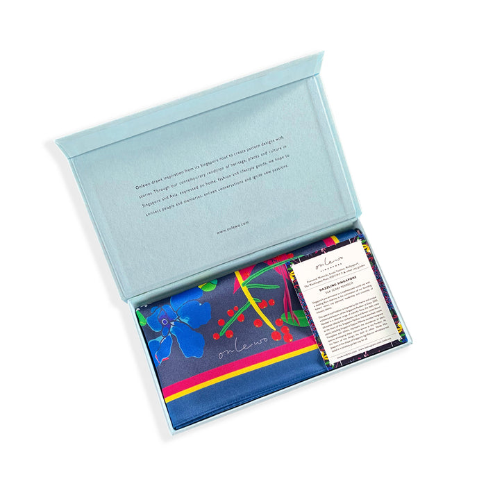 ‘DAZZLING SINGAPORE’ Silk Scarf