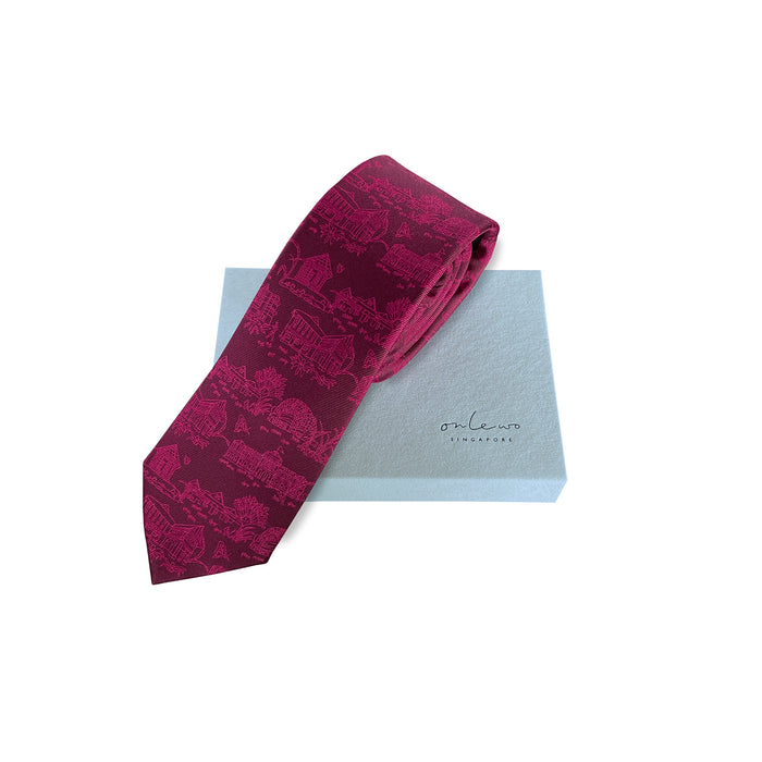 ‘CITY IN THE GARDEN’ Silk Tie