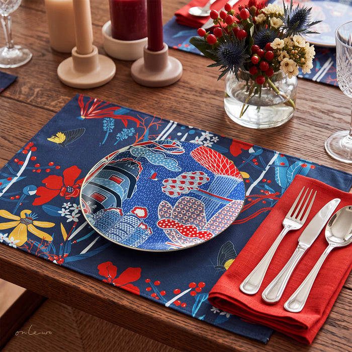 ‘SINGAPORE SPLENDOUR' Placemats, Plates, Coasters Gift Set