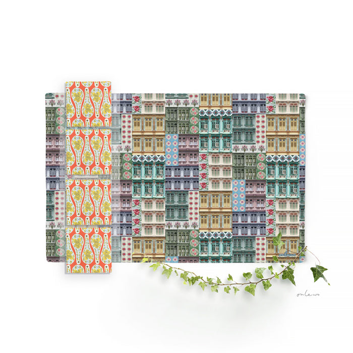 ‘PERANAKAN CHARM' Placemats & Coasters Gift Set