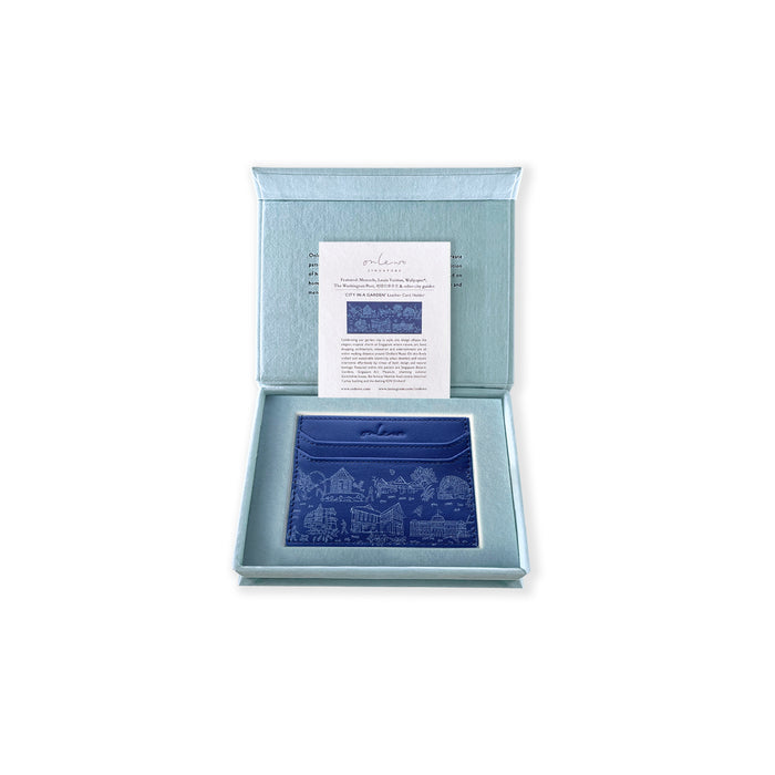 ‘CITY IN THE GARDEN’ Leather Card Holder