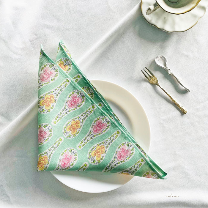 'PERANAKAN SPOON' Linen napkin