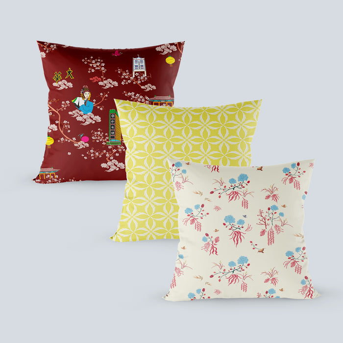 ‘CHINATOWN’ Velvet Cushion Cover