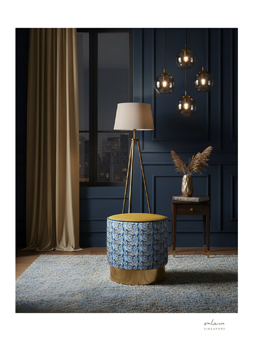 ‘ORCHID GARDEN’ ottoman (Price on request)