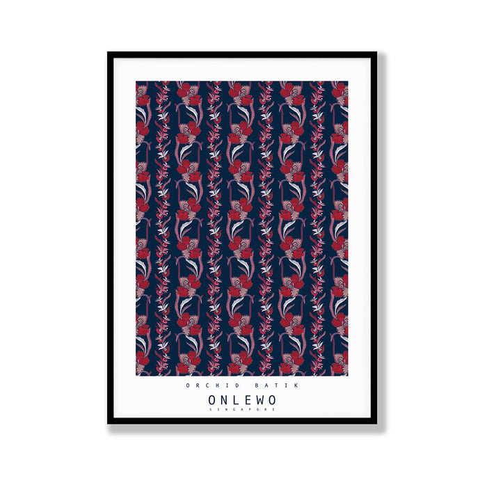 ‘ORCHID BATIK’ Poster