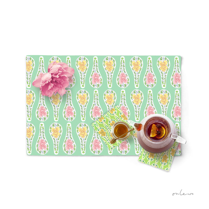 ‘PERANAKAN SPOON’ Placemats (Set Of 4)