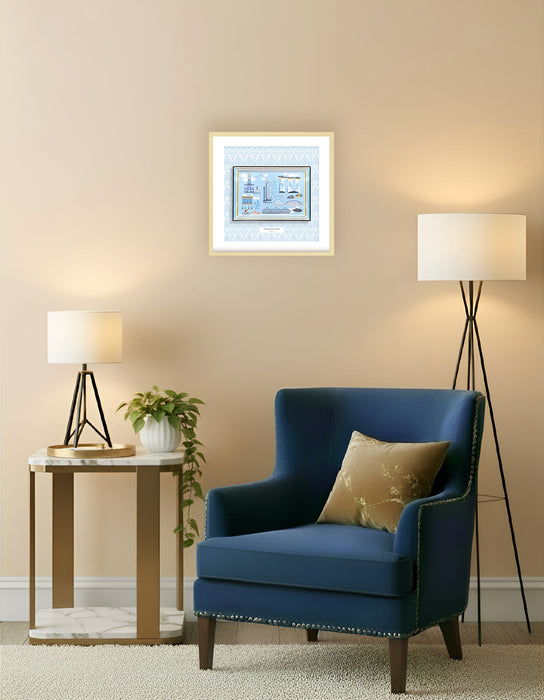 ‘SINGAPORE RIVER’ Framed Tray (with gift box)