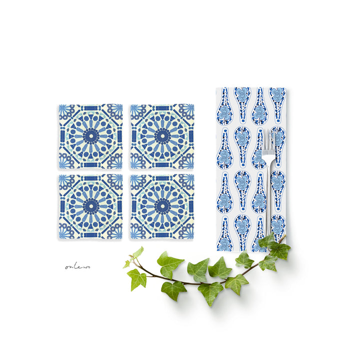 ‘SINGAPORE FLAVOURS’ Coasters & Napkins Gift Set