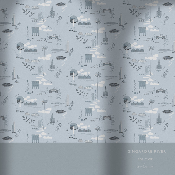 'SINGAPORE RIVER' Wallpaper