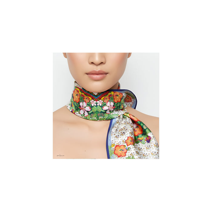 ‘GLORIOUS NYONYA’ Silk Scarf