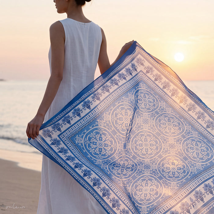 ‘HERITAGE OF HARMONY’ Silk Cotton Scarf
