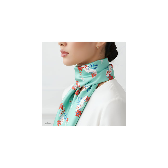 ‘PERANAKAN SHOES’ Silk Scarf