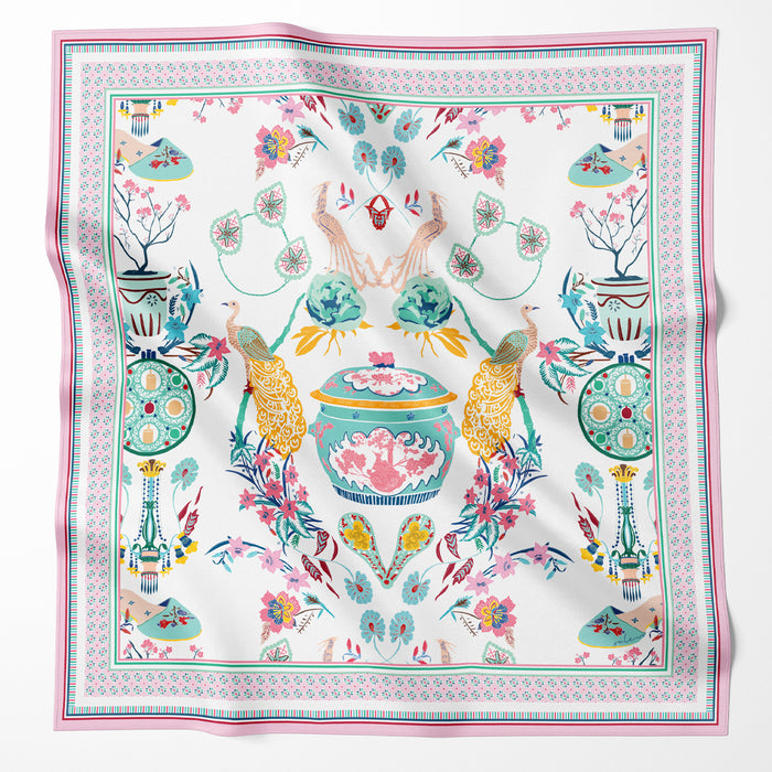‘PERANAKAN STORY’ Silk Scarf (Updated edition)