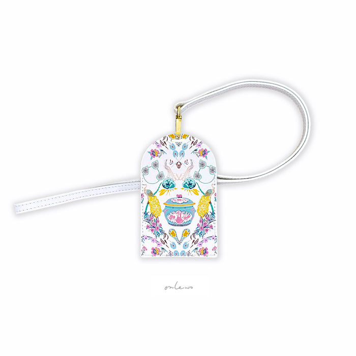 'PERANAKAN STORY' Leather Access Card Holder x Luggage Tag