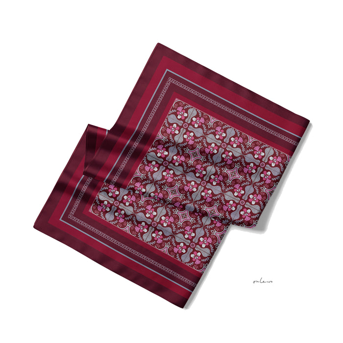 'CITY IN THE GARDEN & ORCHID LEGACY' Silk Tie & Pocket Square Gift Set