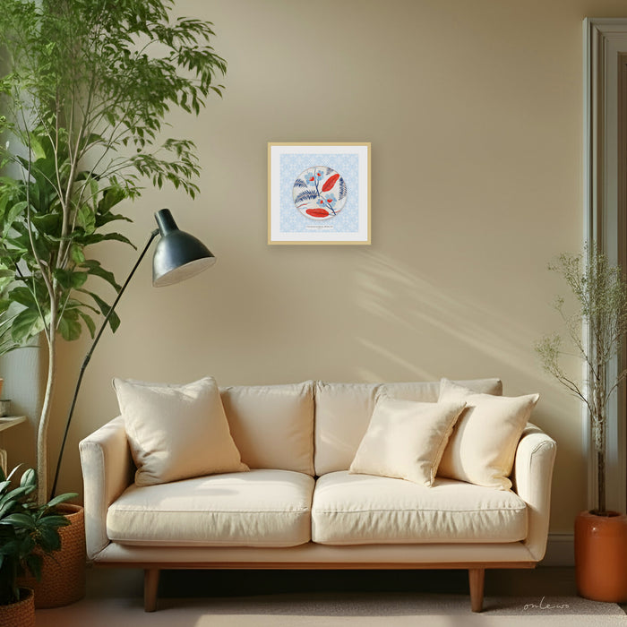 ‘SINGAPORE ORCHID GARDEN’ Framed Plate (with gift box)