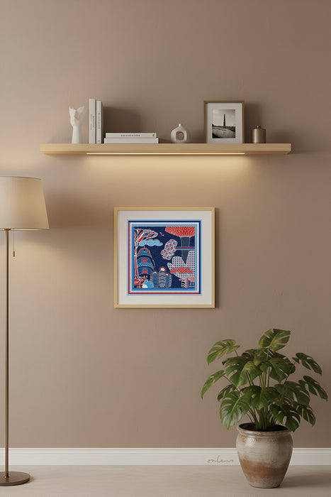 ‘COLOURFUL SINGAPORE’ Framed Print (with gift box)