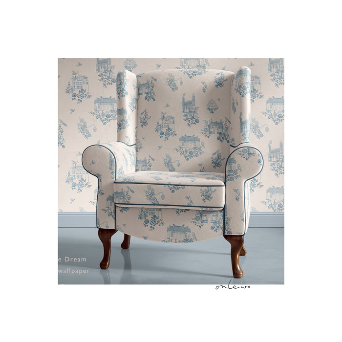 'OUR SINGAPORE DREAM' Velvet Upholstery Fabric