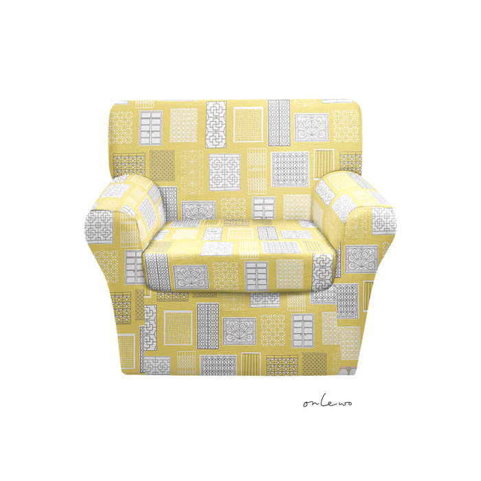 'VINTAGE GRILLES' Velvet Upholstery Fabric