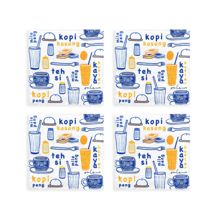 ‘KOPI KOSONG’ Fabric Coasters