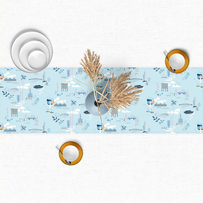 ‘SINGAPORE RIVER’ Table Runner