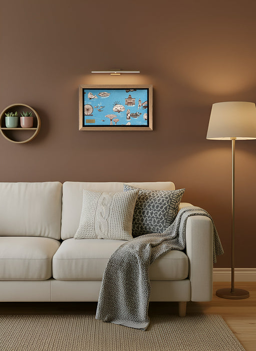 ‘DOWNTOWN’ Framed Velvet Art (with gift box)
