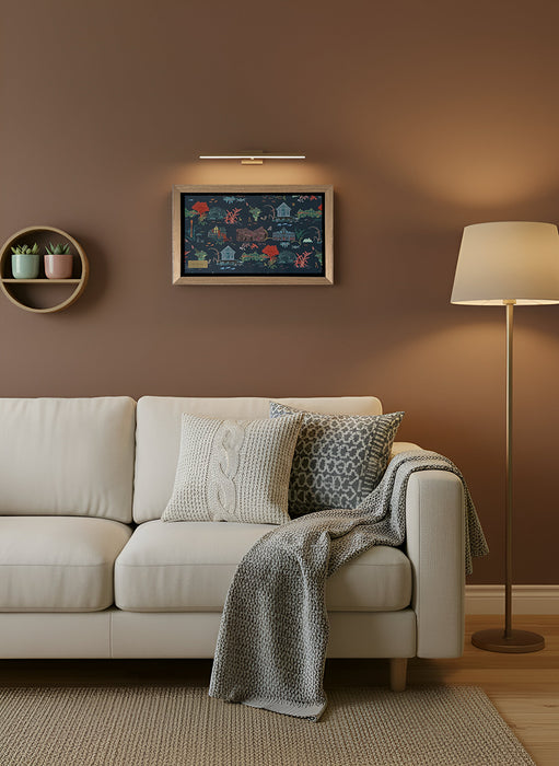 ‘CITY IN THE GARDEN’ Framed Velvet Art (with gift box)