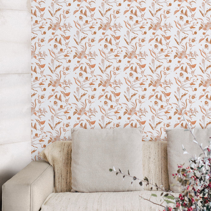 'ORCHID BATIK GARDEN' Wallpaper