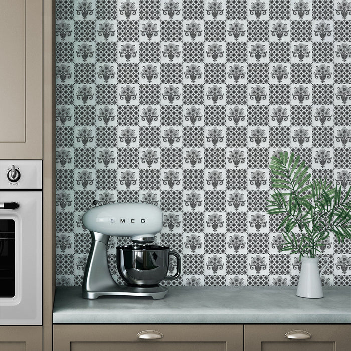 ‘PERANAKAN FLORAL TILE’ Wallpaper